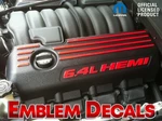 Jeep Grand Cherokee 6.4L Hemi Engine Decals Srt 13 14 15 16 17 18 19 2020 2021. Fixed Price $30.00.