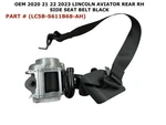 2020 21 22 2023 Lincoln Aviator Rear Right Side Seat Belt Black LC5B-S611B68-AH. Fixed Price $40.00.