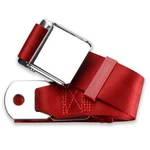 Retrobelt Dark Red Aviation Lap 60" 2-POINT Safety Seatbelt Classic. Fixed Price $35.99.