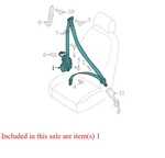 2012 Audi A7 Quattro Front Left Seat Belt Lap And Used Oem 4G8857705HDBG. Fixed Price $259.00.