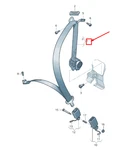 New Audi Tt Fv Rear Left Seat Belt Genuine. Fixed Price $286.21.