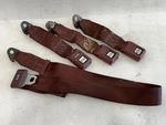 1984 1985 Honda Accord Sedan Rear Seat Lap Belt With 3 Buckles Maroon. Fixed Price $75.00.