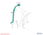 Dodge 2006-2010 Charger Rear Outer Seat Belt UX54BD1AI. Fixed Price $100.00.