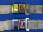 1965-1967 Irving Air Chute RCF-50 Seat Belt Buckles Red Carriage Usa Tan Deluxe. Fixed Price $250.00.