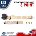 Universal Beige 3 Point Retractable Seat Belt Harness Lap & Shoulder 1 Pack. Fixed Price $30.99.