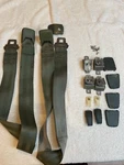 1967-76 A-body Mopar 70 Valiant Dart Duster Upper Seat Belts+ Clips+ Parts !!!!. Fixed Price $123.50.