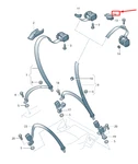 New Audi A8 Rear Centre Seat Belt Guide 4H0857781CBC5 Genuine. Fixed Price $16.86.