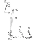 Genuine Mopar Buckle Assembly-s/belt Right 6MS001X9AA. Fixed Price $281.98.