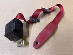 90-93 Ford Mustang Red Front Seat Drivers Shoulder Strap Belts Oem. Fixed Price $69.99.