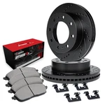Ford F-350 86 R1 Concepts Drilled & Slotted Front Brake Kit W Optimum Pads. Fixed Price $550.39.
