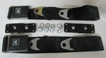 Black Seat Belts For Gm With Mounting Kit Fisher Coach , Replacement 60". Fixed Price $225.00.