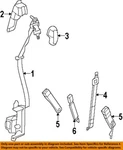 Chrysler Oem 09-12 1500 Front Seat Belts-outer Buckle 5KQ421K2AB. Fixed Price $87.20.