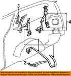 Chrysler Oem 96-00 Caravan Restraint Systems Rear Seat Belts-adjuster 4680418. Fixed Price $52.85.