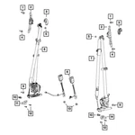For Jeep Gladiator 2020-2025 Mopar Front Passenger Side Seat Belt & Retractor. Fixed Price $167.74.