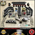 92-01 Honda Prelude H22 BB1 BB6 Turbo Charger Kit T3/T4 Manifold+intercooler+bov. Fixed Price $703.50.