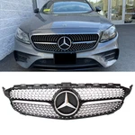Black Front Grille W/emblem For Mercedes-benz W205 C300 C450 2015-2018. Fixed Price $77.99.