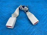 Lexus LS460 Rwd Rear Seat Right & Center Belt Buckle White 2007-2009 Oem. Fixed Price $35.00.