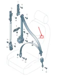 New Audi A8 Front Left Seatbelt Original. Fixed Price $206.84.