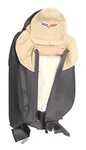 New Oem Gm Front Left Seat Back Cover Ebony/cashmere 19250725 Corvette 2012-2013. Fixed Price $135.95.
