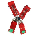 Takata Red Racing Seat Belt Harness 4 Point 3" Snap On Camlock Universal Dhl. Fixed Price $83.66.