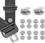 10 Sets Seat Belt Button Stopper Snap Prevent Buckle Sliding Universal Gray. Fixed Price $10.89.