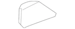 Genuine Volkswagen Trim Plate 7L0-881-348-H-5J6. Fixed Price $23.55.