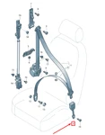 New Audi Q5 Front Right Seat Buckle. Fixed Price $139.90.
