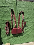 88-99 Obs Chevy Gmc C/k Truck Bench Seat Belts With Latch Complete Oem Red. Fixed Price $269.95.