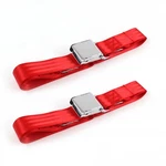 Ford Fairlane 1962 - 1965 Airplane 2PT Red Lap Bucket Seat Kit Belts. Fixed Price $69.50.