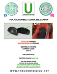 Fits/for Ferrari 430 Seatbelt Cover Set Part Carbon Look #83491700. Fixed Price $60.00.