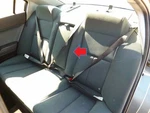 2004-2008 Mitsubishi Galant Rear Center Seat Belt W Retractor 05 06 07. Fixed Price $84.00.