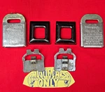 1968-1972 Chevelle Gto Gs 442 Used Gm Small Deluxe Seat Belt Buckle Black Covers. Fixed Price $34.95.