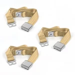 Jeep Willys 1944 - 1952 Airplane 2PT Tan Lap Bench Seat Kit 3 Belts. Fixed Price $124.50.