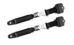 1964-75 Gm 2 Point Sunburst Bucket Seat Belts Black Camaro Firebird Chevelle Gto. Fixed Price $288.85.