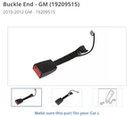 New Oem 2010-2012 Chevrolet Gmc Buick Enclave Traverse Buckle End 19209515. Fixed Price $160.00.