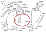 05-12 Toyota Avalon Left Driver Lower Center Pillar Trim Oem 62414-AC040. Fixed Price $38.00.