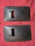74-76 Impala Caprice Shoulder Belt Retractor Covers Black 1974-1975. Fixed Price $49.75.