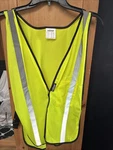 Maximum Safety Vest, Hook & Loop, Adjustable Straps Side, One Size MX47100. Fixed Price $18.00.