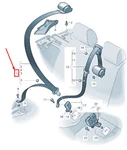 New Audi Q3 Rear Seat Belt Genuine. Fixed Price $287.04.