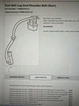 Toyota Avalon Rear Center Seat Belt Retractor W/ Buckle Oem 2014-2015. Fixed Price $80.00.