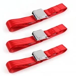 Airplane 2PT Red Lap Bench Seat Kit 3 Belts Fits 64-65 Ford Falcon. Fixed Price $124.50.