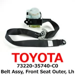 New Toyota Genuine Fj Cruiser Belt Assy, Front Seat Outer, Lh 73220-35740-C0. Fixed Price $417.99.