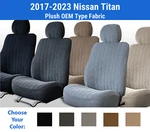 Plush Velour Seat Covers For 2017-2023 Nissan Titan. Fixed Price $205.00.