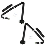 Retro Black Lap & Shoulder Bucket Seat Belts W/retractors 64-75 Gm Cars 1 Pair. Fixed Price $180.68.