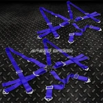 Pair Universal 6-PT 3" Strap Camlock Drift Racing Safety Seat Belt Harness Blue. Fixed Price $88.56.