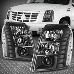 Hid For 07-14 Cadillac Escalade Esv Ext Projector Headlight Lamps Black/clear. Fixed Price $152.88.