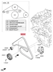 Oem 3.5L V6 Serpentine Ribbed V-belt 21-25 Genesis G80 G90 GV70 GV80 252123N100. Fixed Price $82.90.