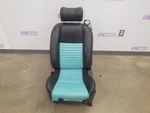 02 Ford Tbird Thunderbird Seat Front Left Driver Blue Black Leather. Fixed Price $400.00.