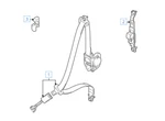 Left Front Seat Belts For 2013 Suzuki Grand Vitara Beige 84902-79821-BHE. Fixed Price $99.95.