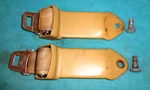 1968 Mopar A-body Barracuda Dart Front Retractor Seat Belts Saddle Color Vgc 1PR. Fixed Price $54.95.